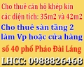 Cho thuê căn hộ khép kín và cho thuê tầng 2 làm văn phòng, tại số 40 phố Pháo Đài Láng, quận Đống Đa