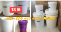 Vỏ thùng đựng sơn 10 lít, xô nhựa 12 lít công nghiệp, thùng sơn 16 lít, thùng nhựa đựng sơn dầu 18 lít