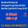 Bán đất sổ đỏ chính chủ, tại số 60 ngách 55 ngõ Chùa Liên Phái, Bạch Mai. Quận Hai Bà Trưng, Hà Nội