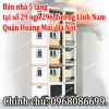 Cần bán nhà 5 tầng, hướng TN, nhà 2 mặt ngõ, tại số 29 ngõ 296 đường Lĩnh Nam quận Hoàng Mai, Hà Nội.