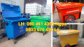 SX xe thu gom rác 1000 lít nhựa, thùng đựng rác y tế 660 lít, xe đẩy rác 1000 lít HDPE