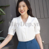 Áo Sơ Mi Nữ Màu Trắng Ngắn Tay Kiểu Dáng Thanh Lịch – DSNU00089