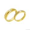 Nhẫn cưới vàng 18k đính đá CZ đẹp