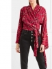 Áo lụa nữ Balenciaga Printed silk crepe wrap blouse