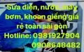Nhận sửa điện, nước, máy bơm, khoan giếng toàn sài gòn