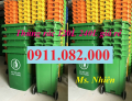 Sỉ thùng rác nhựa giá rẻ- Thùng rác 120l 240l 660l giá cạnh tranh- lh 0911082000