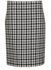 Váy len Balenciaga Women"s 517930Tau021070 White/Black Wool Skirt