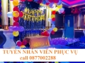 Tuyển nữ nhân viên phục vụ bàn, tiếp thị, chạy bàn đi làm ngay