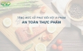 Tăng mức xử phạt đối với vi phạm về an toàn thực phẩm