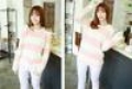 Aó Len Xù Phối Màu Cam Ngọt Ngào Đáng Yêu