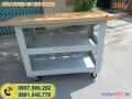 Bàn nguội cơ khí 300kg, bàn nguội cỡ nhỏ có kệ dụng cụ