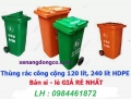 Thùng rác công cộng 120 lít,240 lít,xe đẩy rác 660 lít