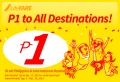 Cebu Pacific mở bán vé máy bay siêu rẻ 1 peso
