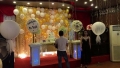 Backdrop bong bóng tạo dáng mây