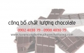 Thủ tục công bố chất lượng chocolate theo nghị định 15
