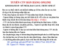 tuyển cộng tác viên bán hàng online