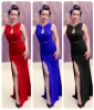 Đầm maxi ôm body xẻ đùi cổ khoét giọt nước quyến rũ