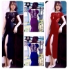 Đầm maxi xẻ đùi phối ren lưng quyến rũ