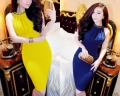 Đầm ôm body cổ yếm đính hột sang trọng
