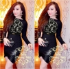 Đầm ren ôm body tay dài vạt chéo cực xinh (kèm belt)