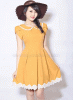 Đầm Xòe Phối Ren Tay Con
