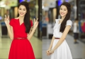 Đầm xòe phối nơ