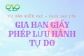 Đăng ký xin gia hạn giấy phép lưu hành tự do nhanh nhất
