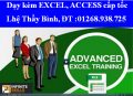 Dạy kèm Excel Nâng cao,cấp tốc đi làm. Lhệ Thầy Bình