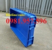Thùng nhựa đặc Hs025, sóng nhựa bit, thùng nhựa đặc cao 10 cm, thùng nhựa đặc có nắp