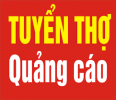 Thợ, phụ làm biển quảng cáo