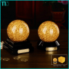 Quà tặng quả cầu pha lê đúc vàng 24k