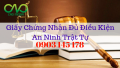 Giấy chứng nhận đủ điều kiện an ninh trật tự cho khách sạn tại Tp HCM