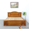 Giường Gỗ Xoan Đào Chạm Hoa Văn Đẹp Sang Trọng