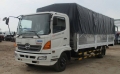 HINO 6t4 bán trả góp , xe tải HINO 6t4 thùng kín thùng kèo mui bạt