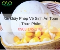 Hướng dẫn xin giấy phép vệ sinh an toàn thực phẩm cho quán kem dừa