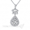 Img Vỏ Mặt Dây Chuyền Kim Cương Vàng Trắng 18K P1446 15400000