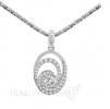 Vỏ Mặt Dây Chuyền Kim Cương Vàng Trắng 18K P101278 17400000