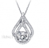 Vỏ Mặt Dây Chuyền Kim Cương Vàng Trắng 18K P1419 Giá 46500000