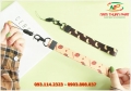 Dây đeo thẻ satin Strawberry