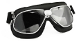 Kính đi xe máy Nannini Biker Chrome/Black/Silver Mirror Nan002