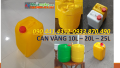 Bán can 10 lít đựng axit lưỡng tính, can nhựa 20 lít đựng chất thí nghiệm, can 25 lít đựng thuốc nhuộm ngành giày