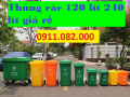 Thùng rác chất lượng giá rẻ- thùng rác 120l 240l 660l mẫu mã đẹp- lh 0911082000