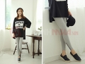 Quần legging cotton dây kéo cá tính