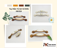 Tay Nắm Tủ Gốm Sứ Họa Tiết, Hoa Văn Tỉ Mỉ