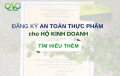 Thủ tục đăng ký giấy phép vệ sinh an toàn thực phẩm cho hộ kinh doanh