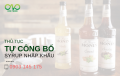 Thủ tục tự công bố tiêu chuẩn sản phẩm syrup nhập khẩu