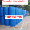 Phuy nhựa nắp kín 220 lít làm bè nổi nuôi cá, nhà chống lũ hiệu quả an toàn