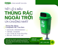 [Tiết lộ] 5 mẫu thùng rác ngoài trời được ưa chuộng nhất hiện nay