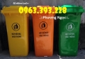 Thùng rác nhựa HDPE 240 Lít, thùng rác công nghiệp 240 Lít nắp kín