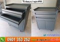 Tủ dụng cụ cơ khí 3 ngăn - Thiết kế 2 ngăn kéo, 1 ngăn mở cánh